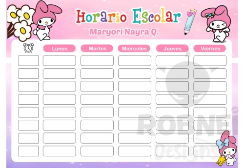 My Melody Horario Escolar